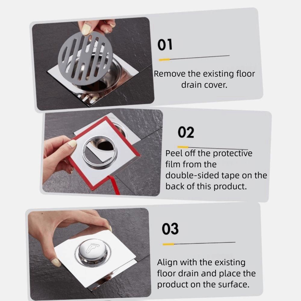 Deodorizer Bathroom Floor Drain Universal Press Type Drain Foot Operated Drain Sewer System