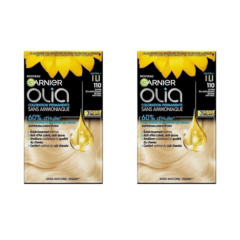 Garnier Краска для волос 2 упаковки 110 Натуральный блонд Garnier Olia Суперосветляющая стойкая краска 110