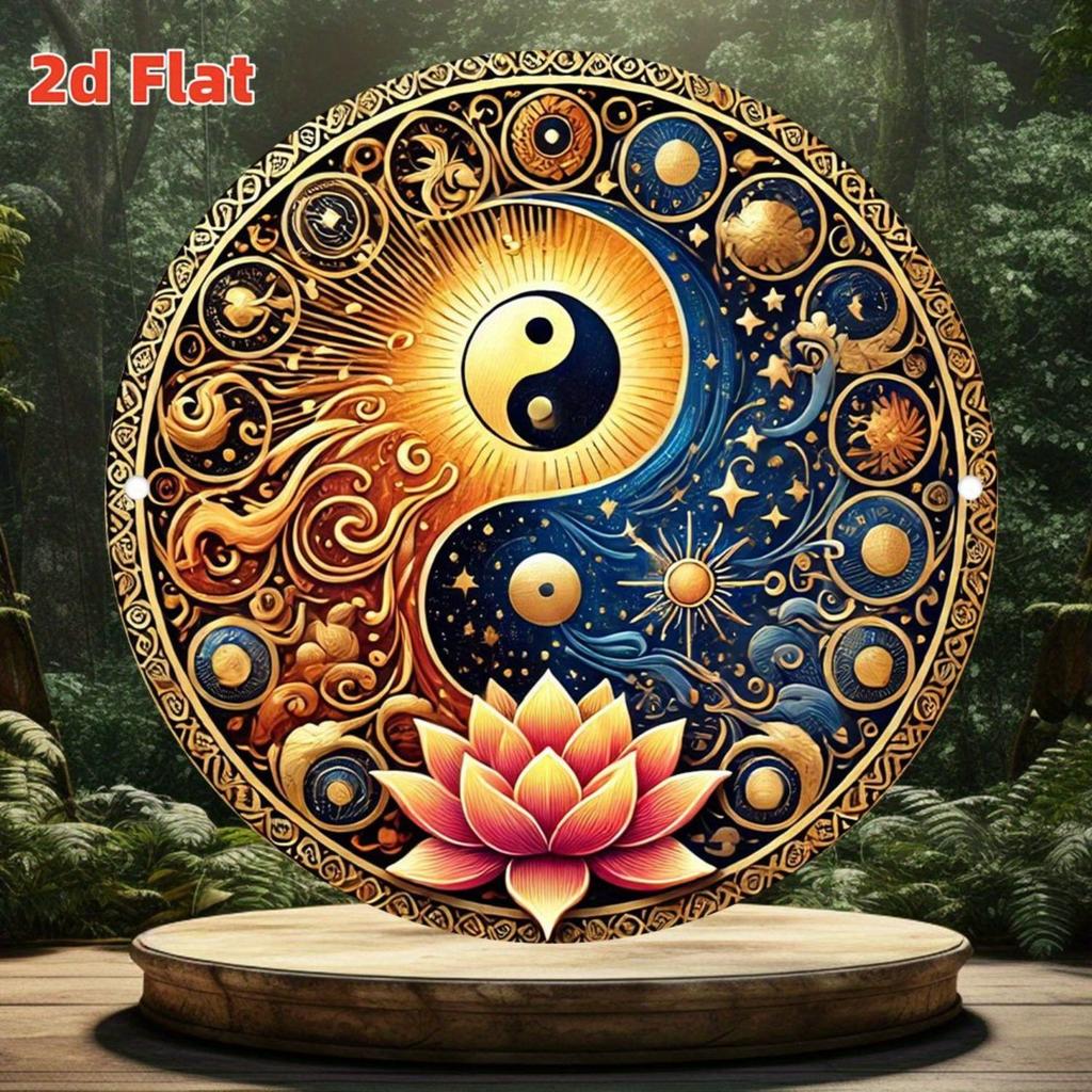 2D Flat Metal Wall Sign Decor