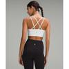 Lululemon Like A Cloud RiBBed Longline BrA  Light Support  B C Cup White