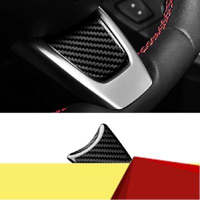 Real Hard Carbon Fiber Sticker For Fiat 500 Abarth 595 2012 2013 2014 2015 Car Steering Wheel Cover Spare Parts Parts-M53K