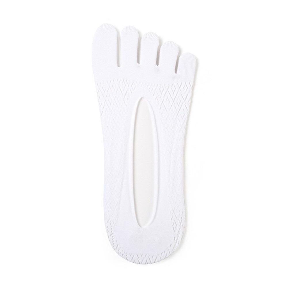 Comfortable Non-Slip Five Finger Socks Mesh Grid Elastic No Show Socks Low Cut Breathable Five Toe Socks Low Cut One Size