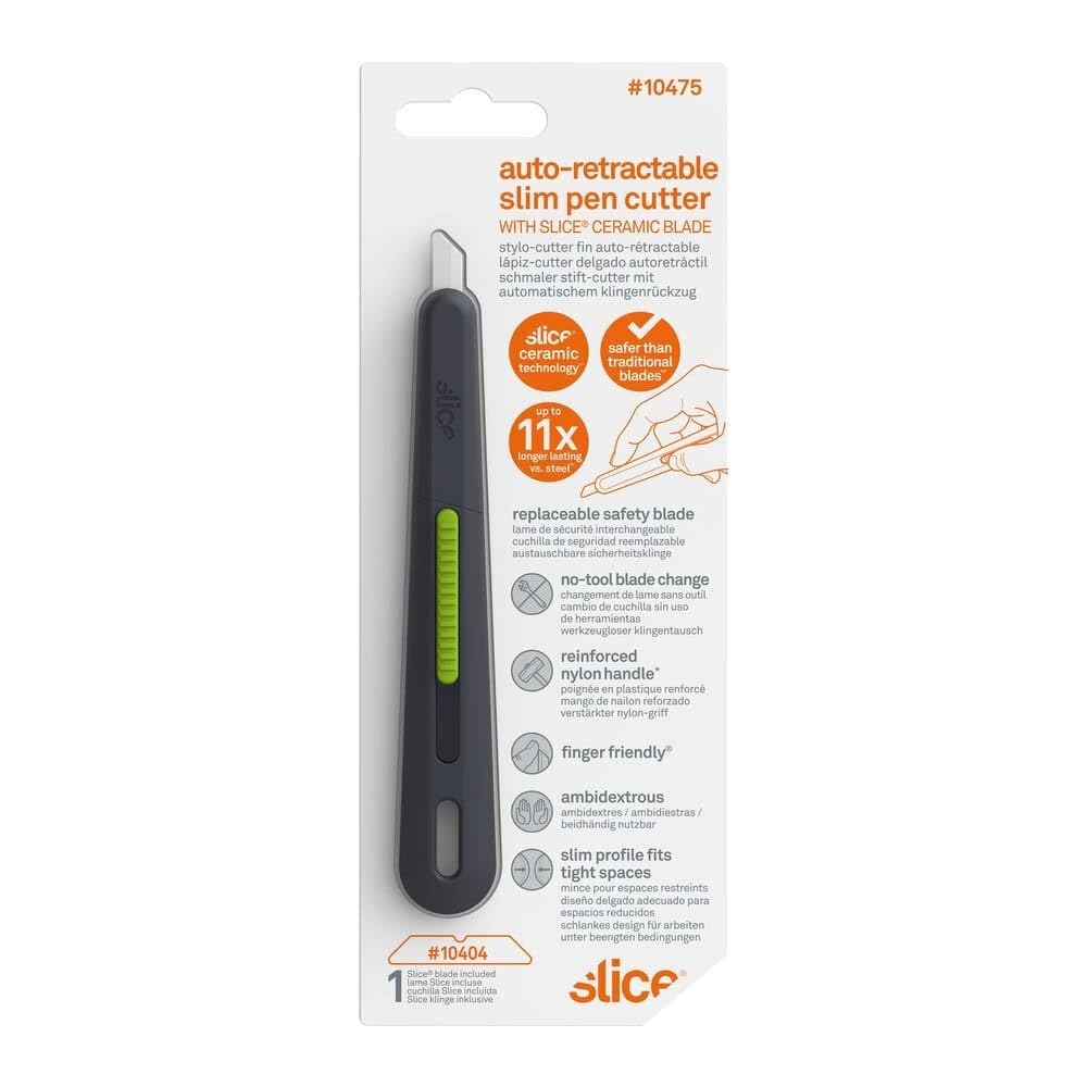 

slice Slim pen cutter with automatic blade retraction 10475 зелёный