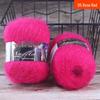 Silk Angora Mohair Fine Wool Yarn - 42g for Crochet Shawls, Scarves, Neck Warmers, and Sweaters.