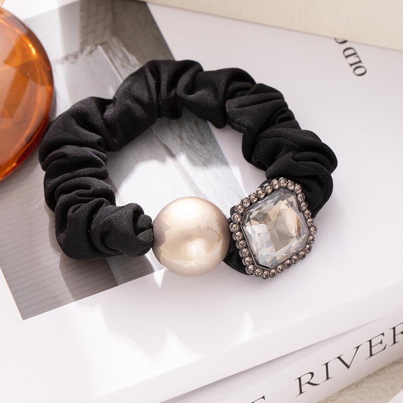 Летняя вишневая веревка для волос с бусинами, жемчужная розовая веревка для волос, женская резинка для волос, резинка, веревка для волос с шариком на конце, универсальная, премиум