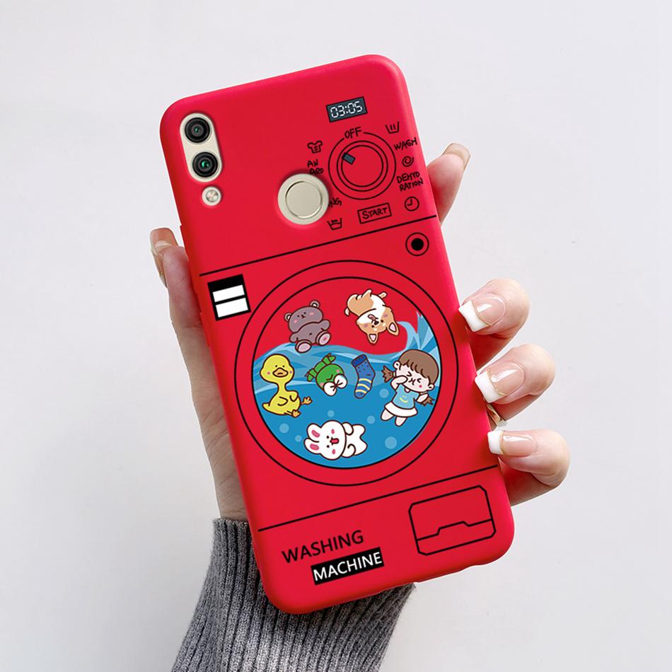 For Huawei Honor 8X Case Honor8X JSN-L22 JSN-L21 Bear Phone Case Soft TPU Cover Funda For Honor 8C BKK-L21 BKK-LX1 Honor8C Capa