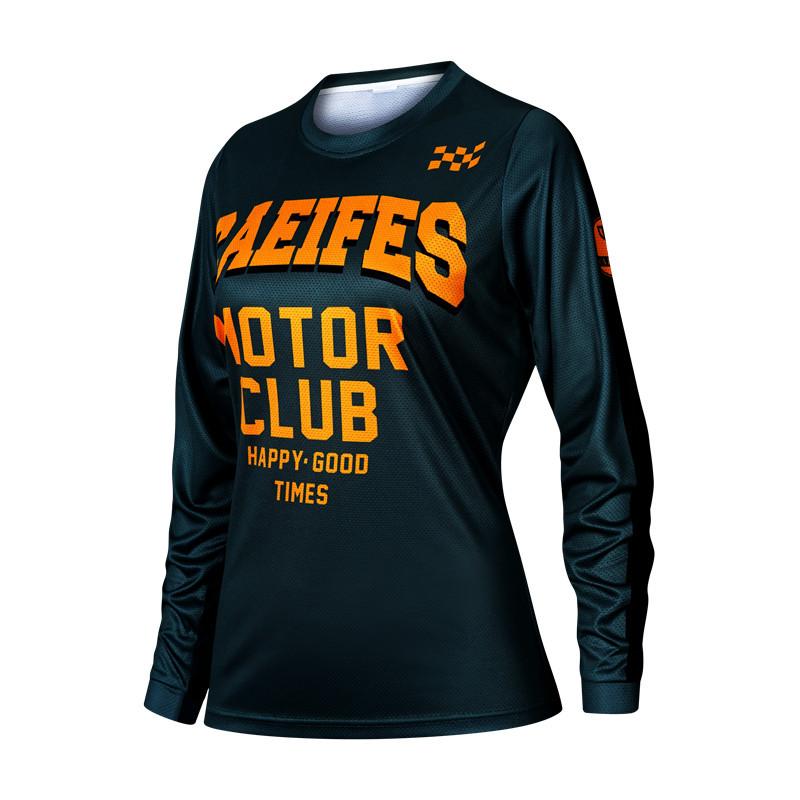 Cross-border Racing Suits, Motorcycle Suits, Downhill Suits, Tops, Casual Sports Retro Women's T-shirts, Running and Cycling, Sun Protection