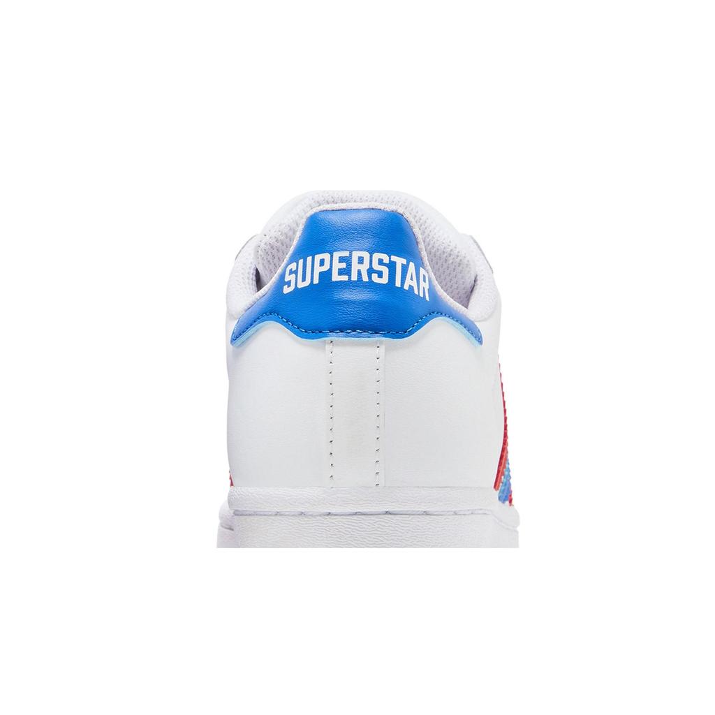adidas Superstar 'White Red Blue' (Unisex) Footwear White / Red / Blue Skateboard Shoes FV3033