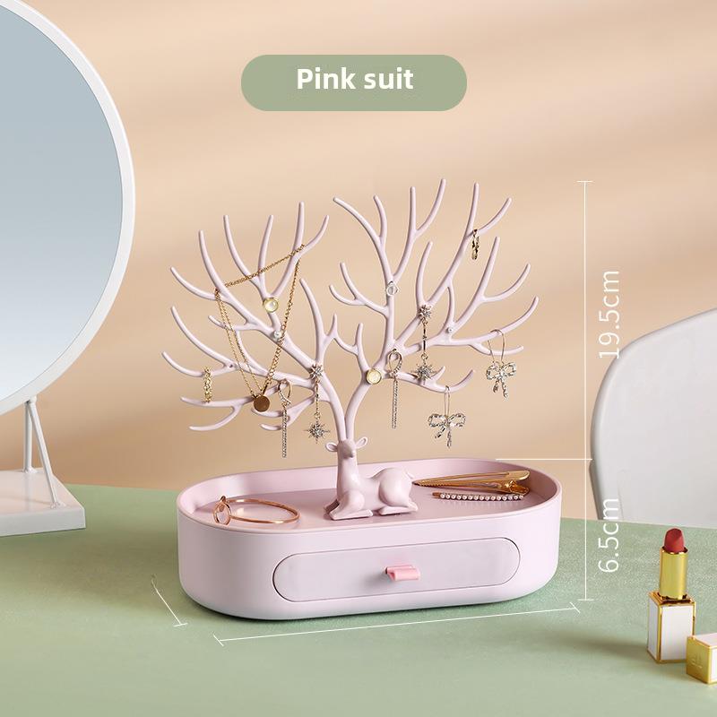 

Креативный настольный органайзер для украшений и сережек в форме оленьих рогов