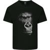 Großes 3D-Gorilla-Gesicht Ökologie Unisex Leichtes Baumwoll-T-Shirt