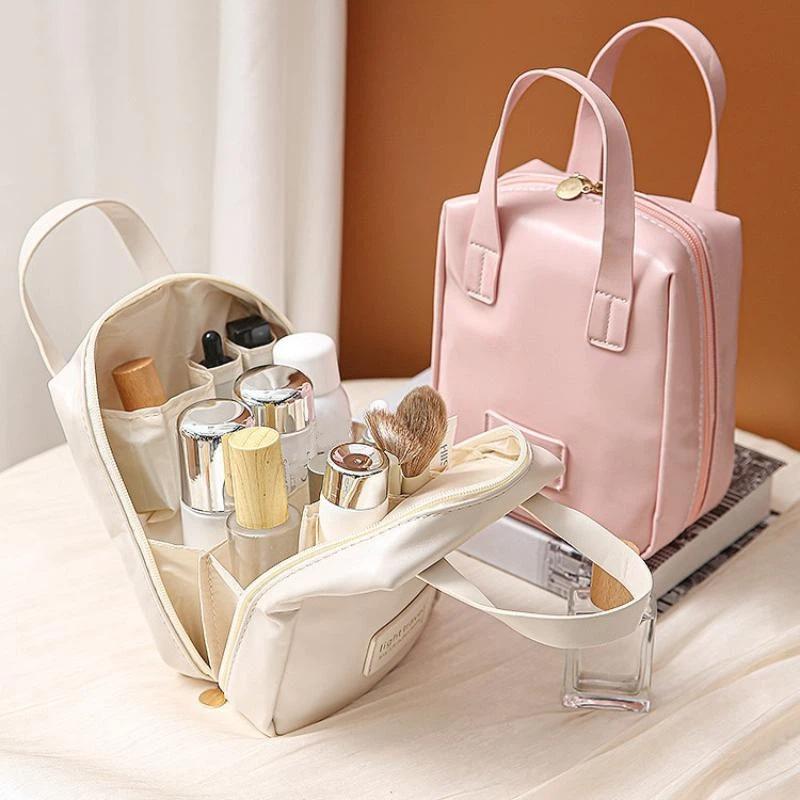 Handheld Women'S Cosmetic Bag Portable Storage Bag Large Capacity Makeup Pouch Travel Organizer Essentials Toiletry Bags