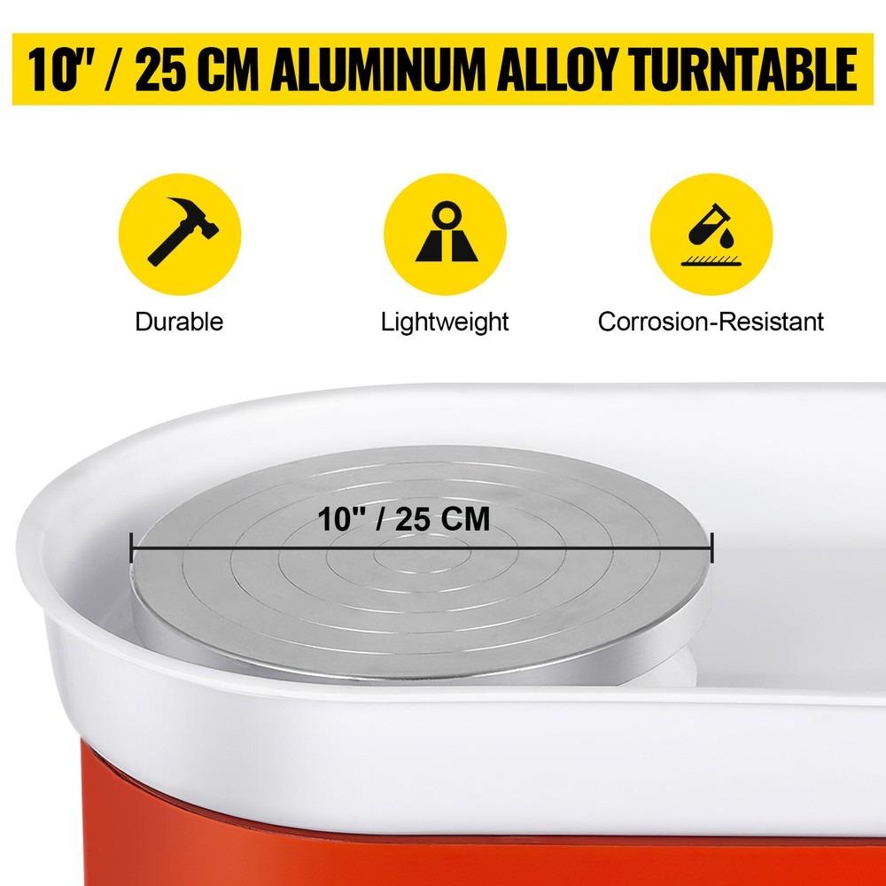 Electric Ceramic Plate Ceramic Mechanical Working Clay Art DIY Art 350W 25CM