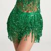 Costume de danse du ventre exquis pour femme, écharpe à paillettes, ceinture, ceinture, jupe portefeuille, mini-jupe, vêtements de danse pour femmes