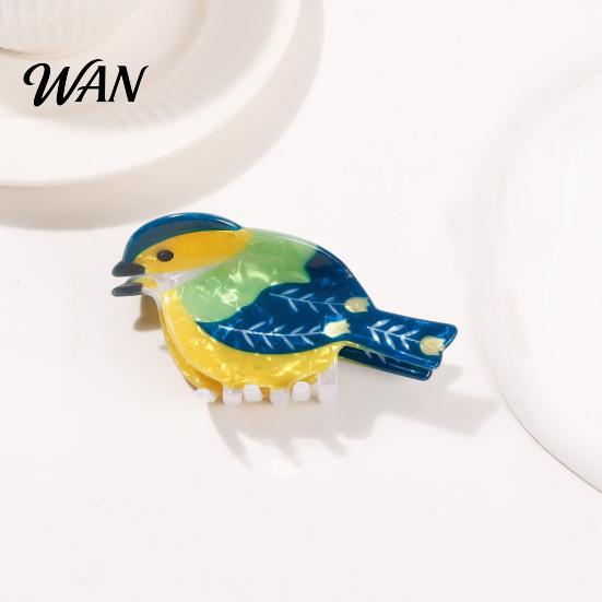 Bird Shaped Clip Colorful Hair Claw Strong Hold Non Slip Parrot Sparrow Design Clips Hummingbird Shape Clamp Accessories for Women Girls Lightweight