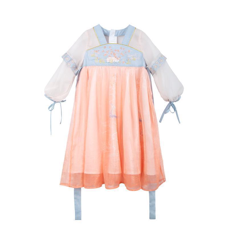 Hanfu Girl Chinese Style Cloth Summer Dress Antique Tang Suit Super Fairy Costume Dress Little Girl Mermaid Princess Skirt Undergarment