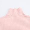 2024 Fall Women's Multi-Color Ribbed High Neck Pullover Sweater