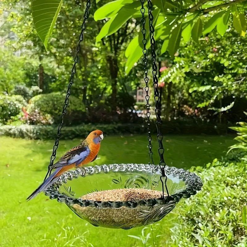 BirdFeeder Outdoor Bird Feeder for Balcony Garden, Hanging Hummingbird Feeder for Garden and Courtyard