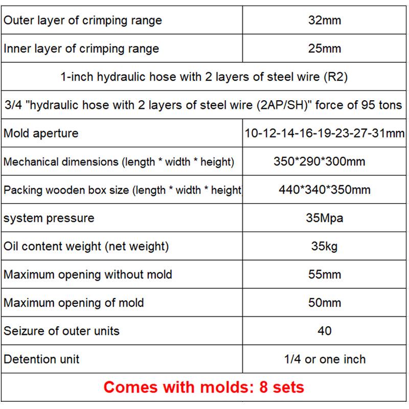 Compact Hydraulic Pipe Crimping Machine