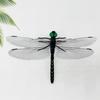 Fake Dragonfly Decoration with Clip Rod Portable Outdoor Camping Gnats Fly Repellent Simulated 3D Dragonfly Model Ornament Kids Educational Toy