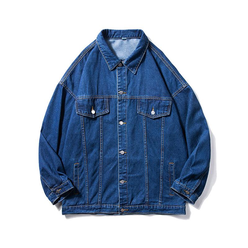 Autumn Men Jean Coats Man Black Blue Jackets Men Denim Jacket Autumn Cowboy Coats Winter Male Oversize Motorcycle Outwear