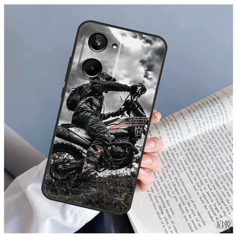 Moto Cross Motorcycle Sports For Realme C61 C63 C71 C55 C67 C51 C75 C65 C53 C35 11 12 13 14 Pro Plus GT6 GT7 15 Pro Case