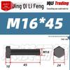 Grade 12.9 Reverse Thread Hex Bolt, M6-M24 High-Strength Blackened Hexagon Screw