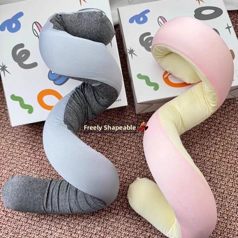 New Design Freely Shapeable Travel Pillow Easy To Storage Nylon 360°Neck Pillow Adjustable Portable Travel Neck Pillow Office