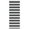 VidaXL Store Zèbre Noir 60x150 Cm Largeur Du Tissu 55,9 Cm Polyester, Store À Enrouleur Zébré, Store Zébré Pour Fenêtre, 4014227