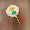 Chinese Zodiac DIY Wooden Fan: Children's Coloring Kit for Creative Parent-Child Interaction
