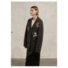 DIMANAF 2025 Plus Size Autumn Sweaters Coat Cardigan Pockets Women Pattern Printing Buttons Sweaters Knitting Loose Sweater