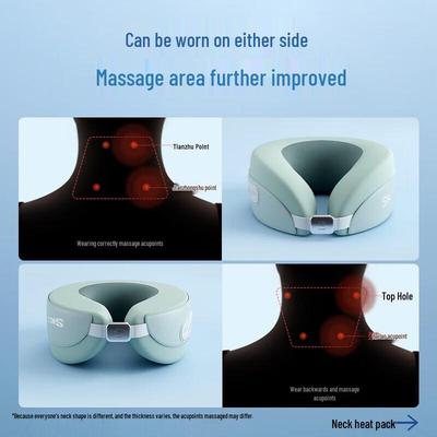 Portable U-shaped Neck Massager Pillow CN Plug (adapter Included)
