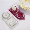 Multi Functional Egg Cutting Artifact Kitchen Household Stainless Steel Cutter Preserved Eggs Divider Two In One Egg Cutter