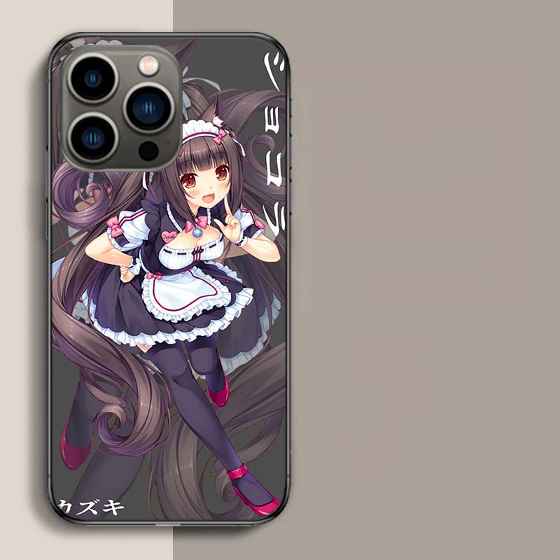 

Chocola Nekopara Phone Case For Iphone 17 Air 15 Pro 14 Plus 16 Pro Max 12 13 Mini 11 16E X XS Cover Cute Fundas iPhone 13
