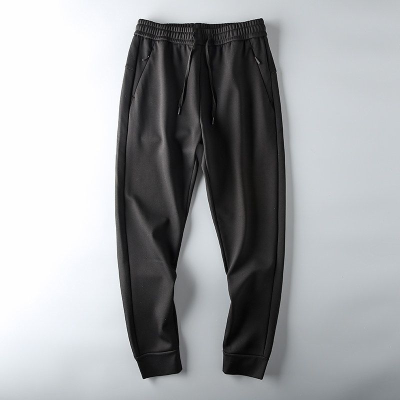 Sweatpants Cut Label Cattle Goods Thickened Export Casual Drawstring Black Cuffed XL