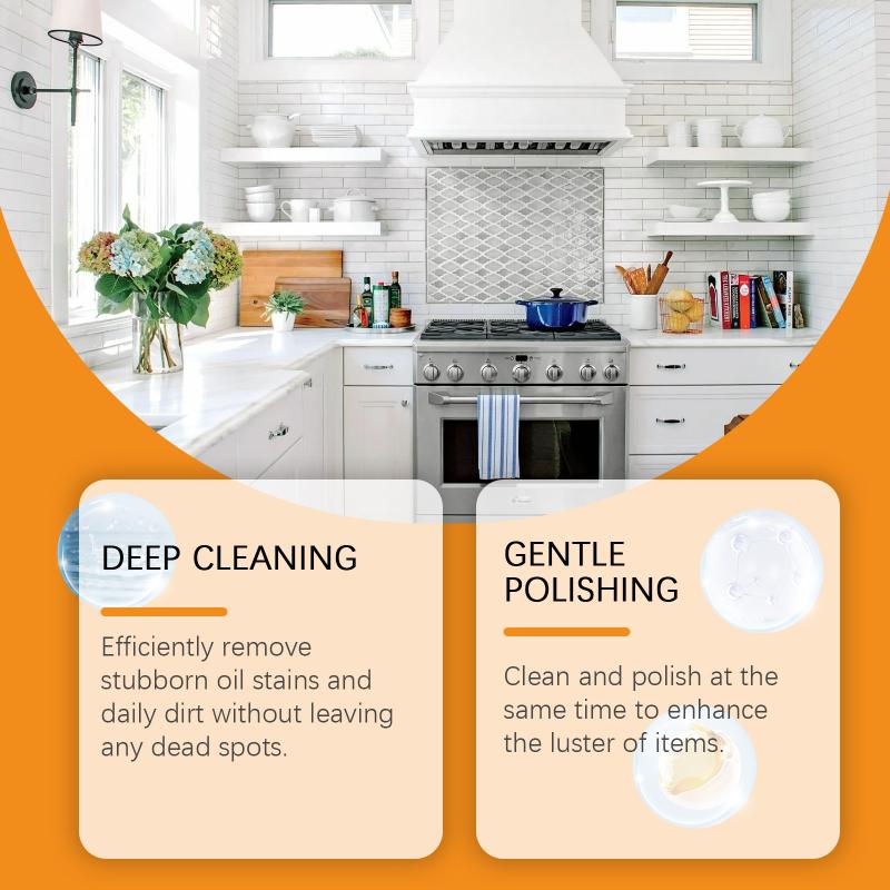 Multipurpose Kitchen Cleaner Cream Polishing Paste Strong Stain Removal for Bathroom Tiles
