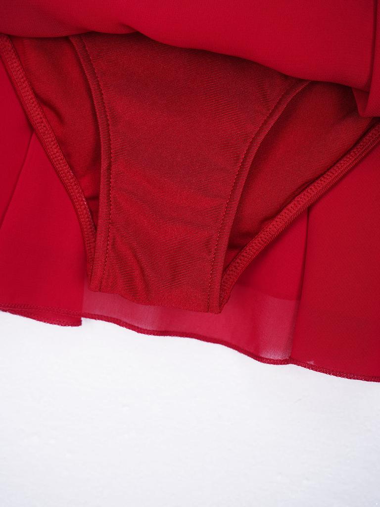 Girls Dance Dress Long Sleeve Round Neck Patchwork Design Hollow Back Rhinestone Detail Skating Costume