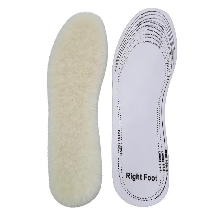 Cold Weather Insoles With Lambswool Like Padding And Latex Support Cuttable Warm Winter Shoe Insoles For Kid Men Women