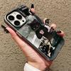 New Cute Black Cat Graphic Montage Laser Phone Case For iPhone 17 15 16 Pro Max Plus 14 13 12 Mini 11 Pro Max Shockproof Cover