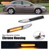 2Pcs Side Turn Signal Lamp LED Dynamic Turn Signal Light Side Marker Light for Mondeo Mk4 Hatchback Saloon Estate(BA7)