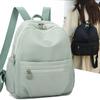 Nylon Backpack Women Casual Solid Color Small Schoolbag Travel Bag For Teenager Student School Rucksack Mommy Bag Lightweight Mini Shoulder Bag