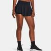 Under Armour Motion Solid Color Lace-Up Outer Short Skirt Casual Shorts Women Shorts Black 1383636-001