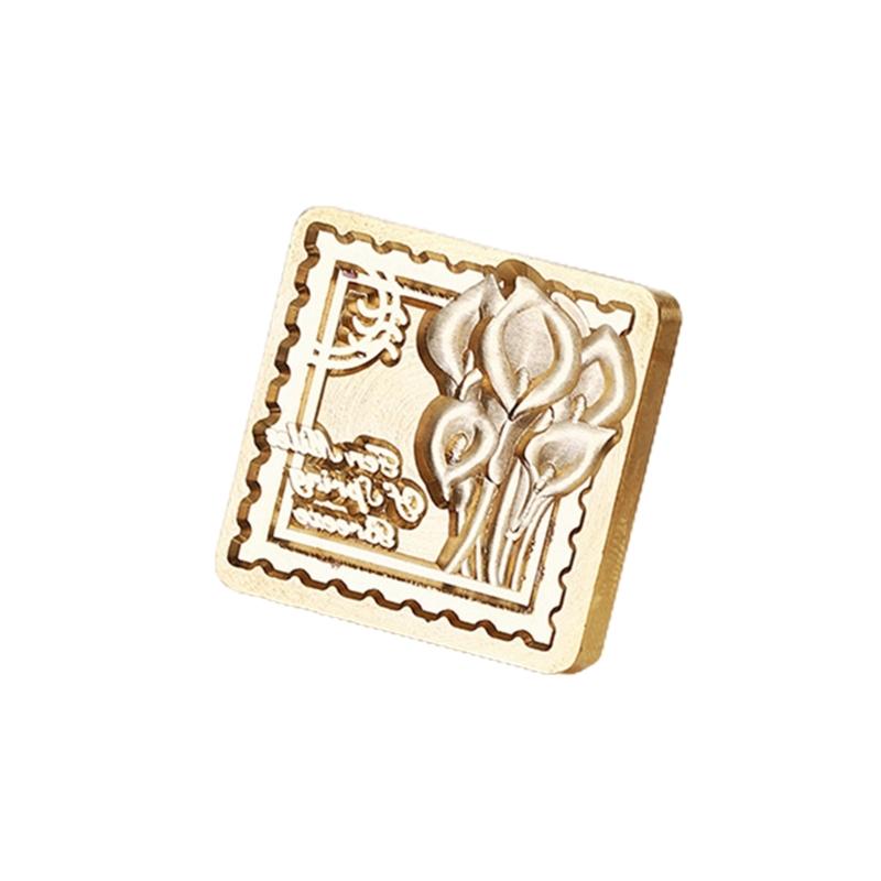 Wax Seal Stamp-Words Phrases Sealing Wax Stamp Flower Sealing Stamp for Envelope Wedding Invitations Card Decorations