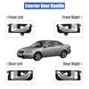 X AUTOHAUX Interior Door Front and Left and Right Side Pull Handles for Hyundai Sonata Part Number 1 Set Handles, Rear, 2005-2008, 826103K020GU,