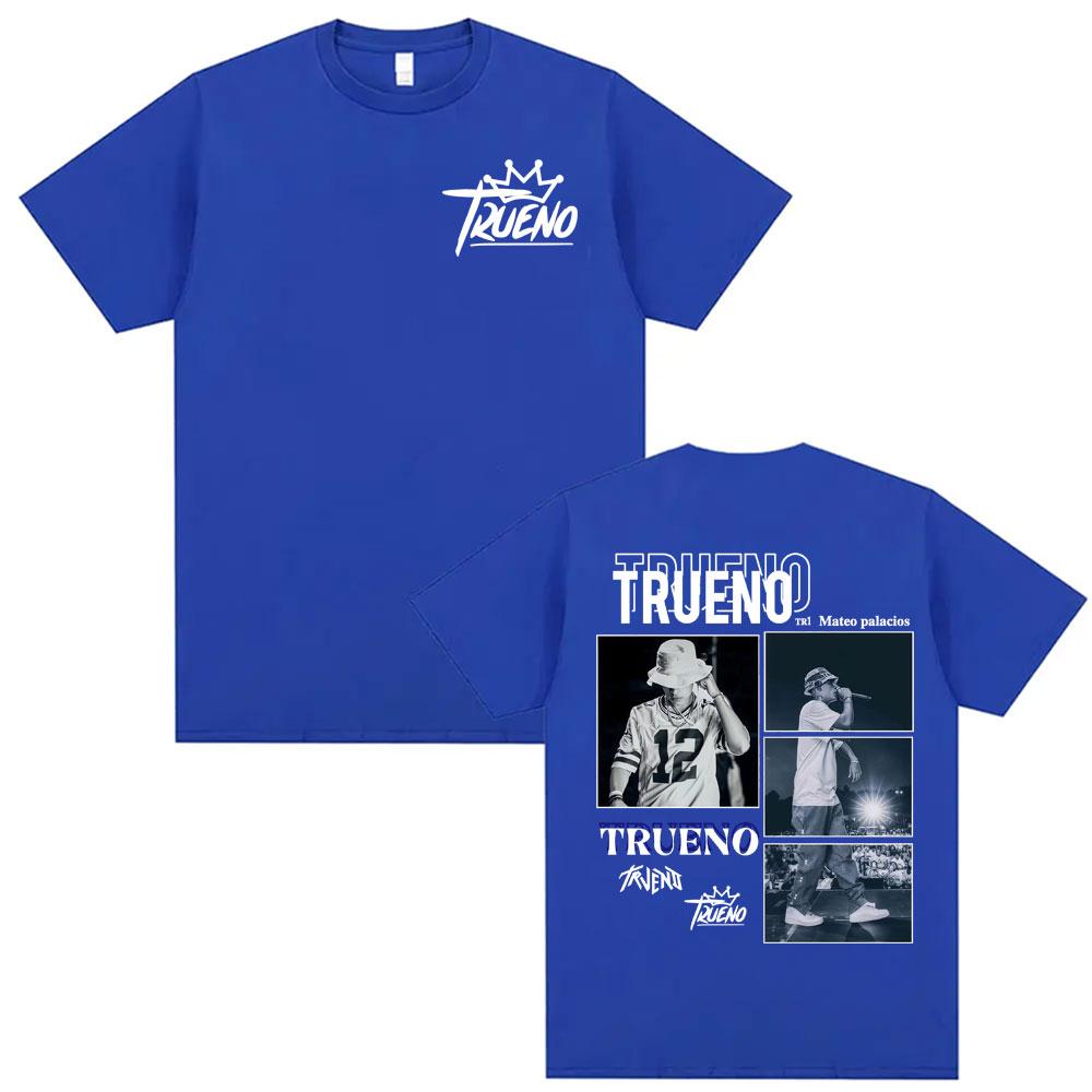 Trueno Mateo Palacios Album 2026 Tour T Shirts Mens Clothing Summer Streetwear Tshirts Unisex Hip Hop Fashion Casual T Shirt