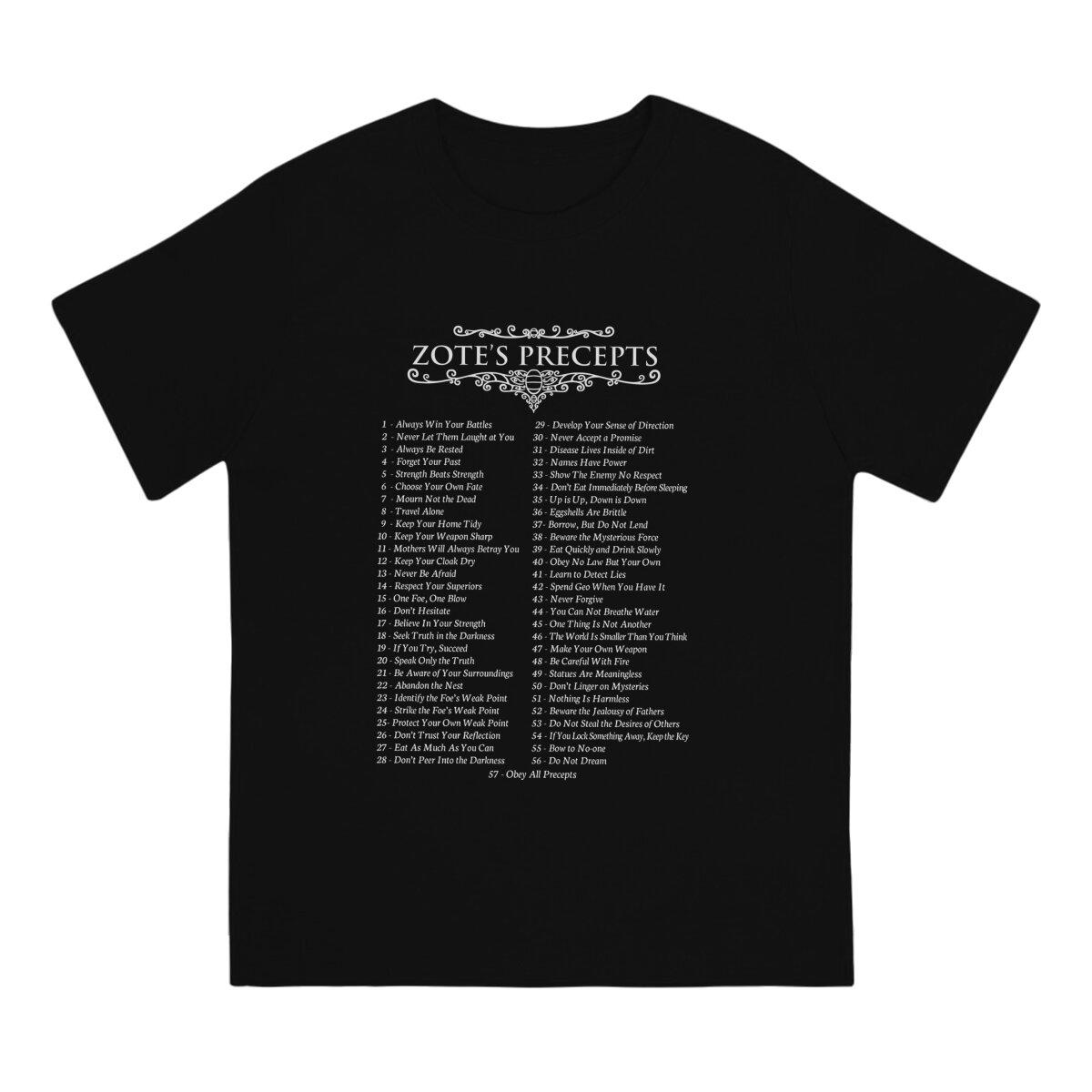 Zote s Precepts List T-shirt XL