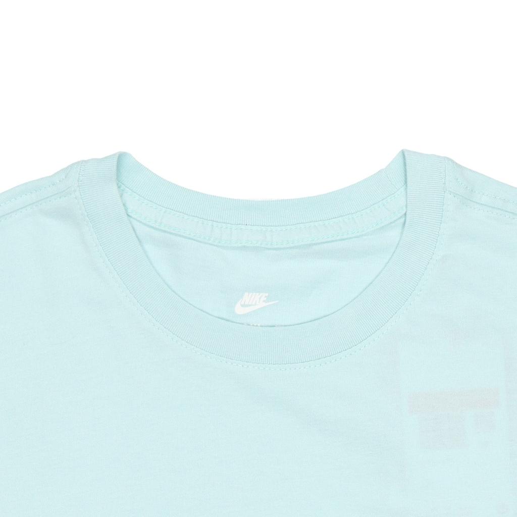 Nike T Shirts Men's Light Green Crew Neck Moderate Straight Fit BV0628-382