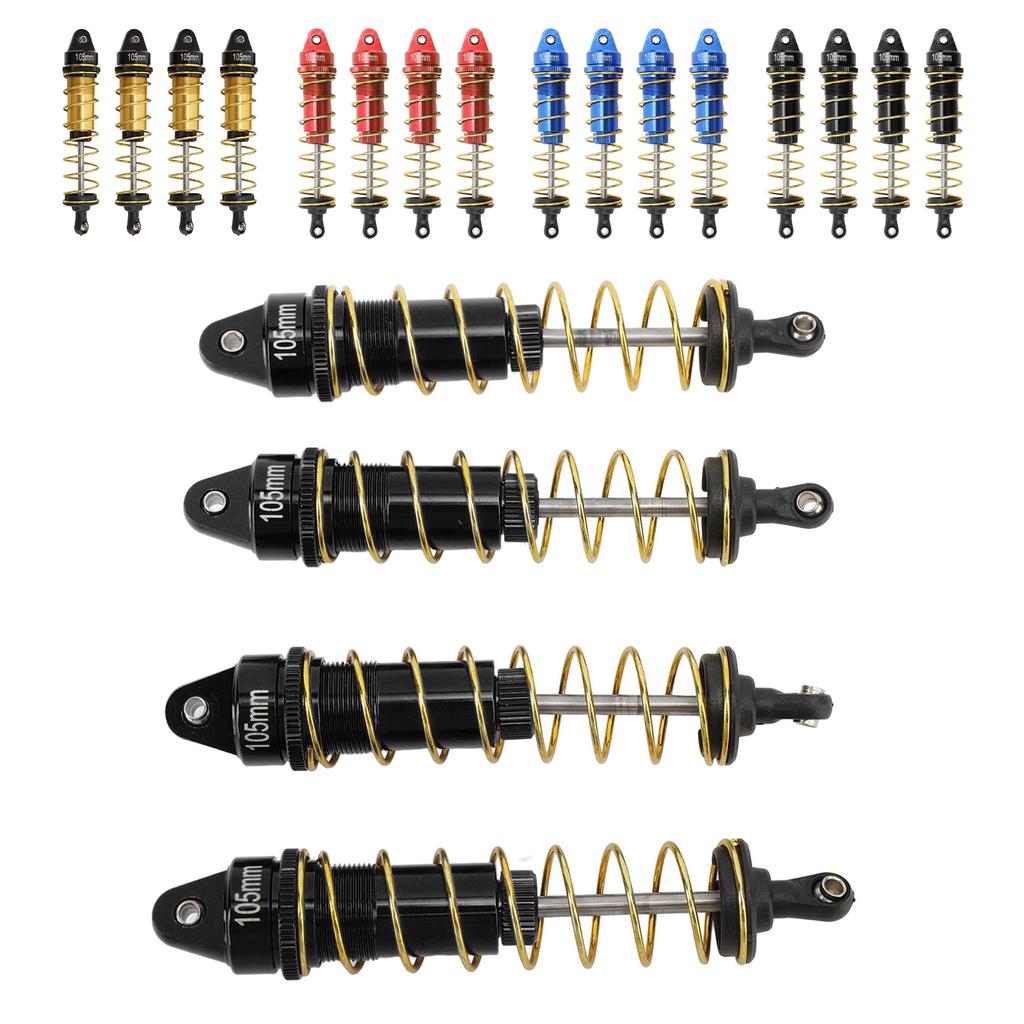 4Pcs RC Shock Absorber for SCX10 Replacement Front Rear RC Shock Absorber Spring Damper for 1/10 RC