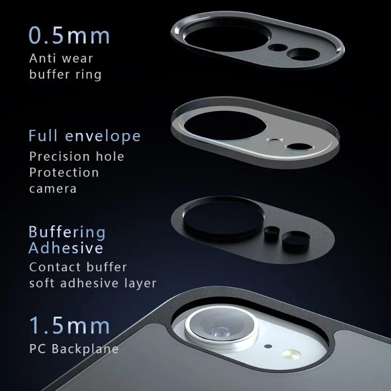 16E Case for iPhone 16E Matte Clear Phone Cover for iPhone 16 E SE 4 16e Acrylic PC + TPU Thin Shockproof Bumper Shell