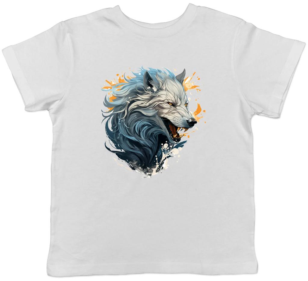 Fenrir Giant Wolf Head T-Shirt Mythical Mythology Monster Childrens Boys Girls