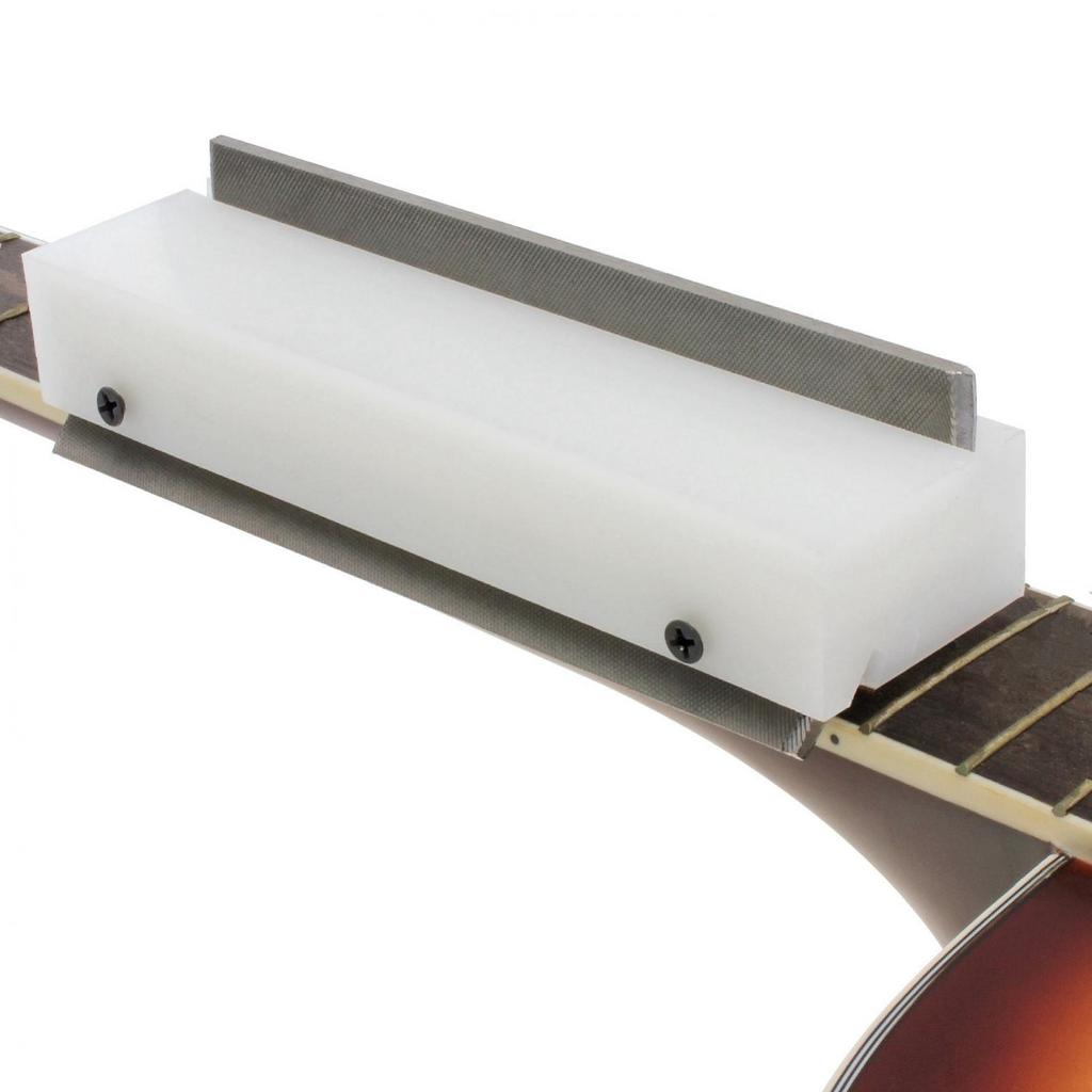 Length 7 Inch 35 and 90 Degrees Double Sided Fret End Beveling File for Acoustic / Electric Guitar Bass Low Friction Luthier Angle Tool